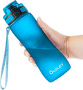 OLDLEY 25 oz Water Bottle, Motivational Water Bottle with Time Marker, Sports Water Bottle With Strap, Leakproof & BPA Free Large Water Bottles for School, Gym, Travel, Outdoor, Tritan,Blue-Ruum Studio Home