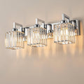 Modern Bathroom Vanity Light 3-Lights Chrome Crystal Wall Lamp Bathroom Modern Crystal Vanity Lighting-Ruum Studio Home