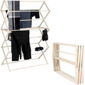 Pennsylvania Woodworks Clothes Drying Rack: Solid Maple Hard Wood Laundry Rack for Blankets, Towels, Bedding & More, Heavy Duty Folding Drying Rack, Made in USA, No Assembly Needed, XXLarge-Ruum Studio Home