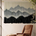 IOWER Macrame Wall Hanging Mountain Dip-Dyed Macrame Wall Decor Large Modern Fiber Art Boho Wall Decor 57" Wx35 L-Ruum Studio Home