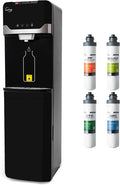 iSpring Bottleless Water Dispenser with Built-in 4-Stage Filtration, Hot/Cold/Room Temp, Self Cleaning, Stainless Steel, Model: DS4B-Ruum Studio Home
