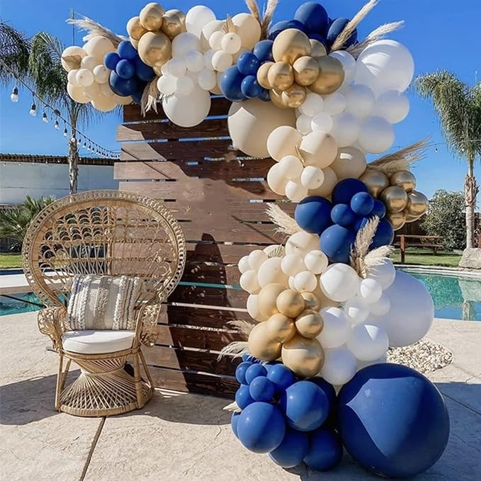130pcs Navy Blue Balloons Different Sizes 18" 12" 10" 5" Dark Blue Balloons for Birthday Graduation Baby Shower Anniversary New Year Party Holiday Decorations-Ruum Studio Home