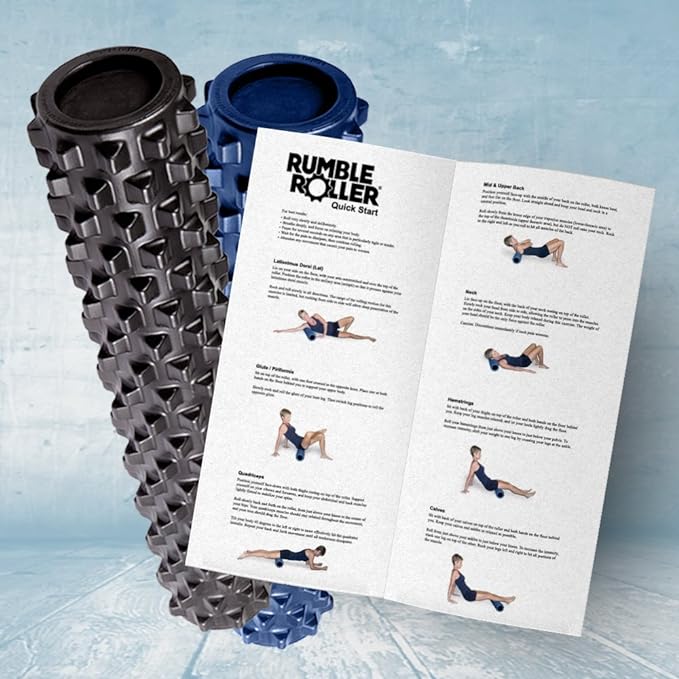 RumbleRoller Original Textured Foam Roller - Deep Tissue, Self Myofacial Release Massage Therapy Roller-Ruum Studio Home