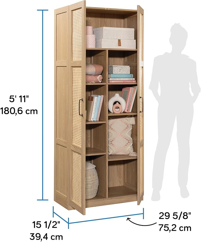 Sauder Miscellaneous Storage Cabinet, Harmony Ash Finish-Ruum Studio Home