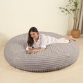 Memory Foam Bean Bag Chair, Bean Bag Bed with Fluffy Removable Cover, for Living Room Bedroom, 6FT Grey-Ruum Studio Home