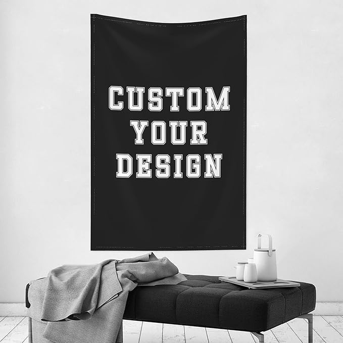 Custom Tapestry For Wall Bedroom Custom Backdrop Personalized Image Text Photo Customized Funny Tapestry Banners And Signs Vertical Model Tapestrys-Ruum Studio Home