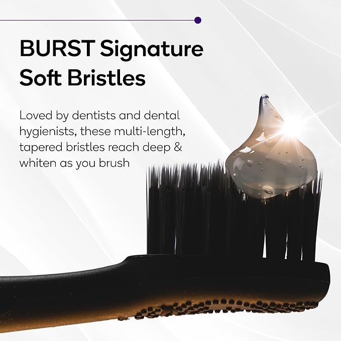 Burst Original Sonic Electric Toothbrush for Adults (Rose Gold) | Soft Bristle Clean Deep, Stain & Plaque Removal | 3 Modes: Teeth Whitening, Sensitive & Massage-Ruum Studio Home