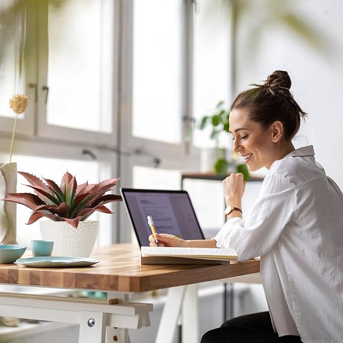 JUSTOYOU Large Artificial Succulents Aloe Plants Real Touch Fake Flowers Unpotted for Home Wedding Festival Arrangement (4, Green-Red)-Ruum Studio Home