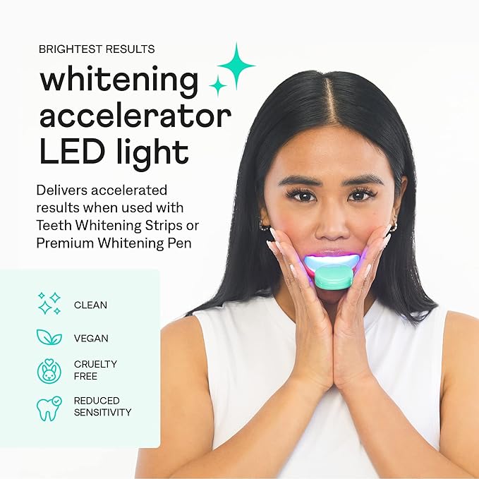 Zimba Supreme LED Teeth Whitening Kit with 3 Whitening Pens | LED Accelerator Light for Coffee, Wine, Soda, Tea, Tobacco, and Other Stains-Ruum Studio Home
