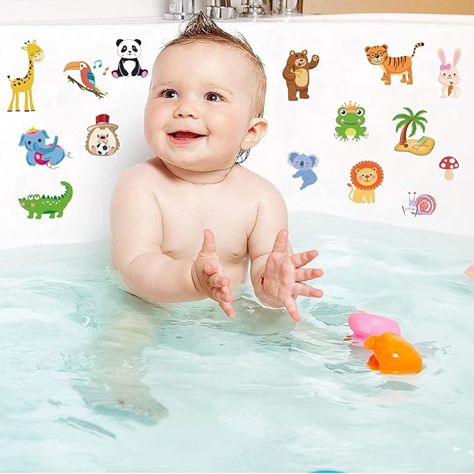 Window Clings Stickers for Kids Window Gel Clings Decals Thick Gel Clings Toddlers and Adults Classroom Home Nursery Airplane Birthday Party Supplies (Jungle Animals)-Ruum Studio Home