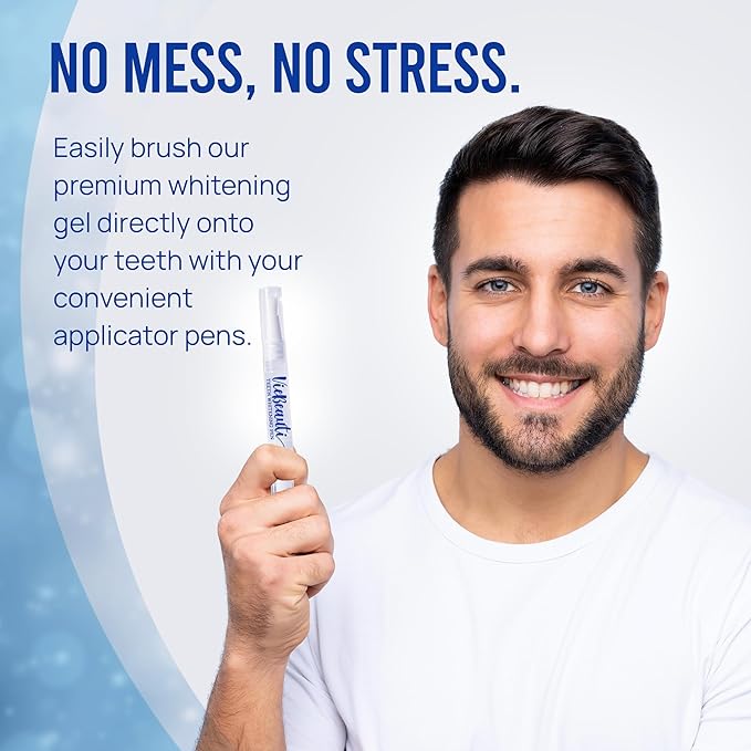 Teeth Whitening Pen Gel Kit: 35% Carbamide Peroxide Gel for Stain Removal - No Sensitivity with Remineralizing Pen for a Brighter Whiter Smile Mint-Ruum Studio Home