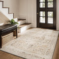 AMOAMI-3X5 Area Rug-Soft Washable Vintage Throw Accent Rugs for Living Room, Entryway, Bedroom, Kitchen, Bathroom, Laundry Room, Kitchen, Bathroom, Bedside, No Slip Beige-Ruum Studio Home