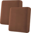 H.VERSAILTEX Super Stretch Individual Seat Cushion Covers Sofa Covers Couch Cushion Covers Slipcover Sets Thick Jacquard Textured Twill Fabric (2 Piece Medium Sofa Cushion Covers, Caramel)-Ruum Studio Home