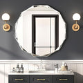 Bathroom Mirrors for Over Sink, Round Frameless Mirrors for Wall, 24x24 Inch Beveled Bathroom Mirror, Bathroom Vanity Circle Mirror for Bedroom Living Room Entryway Home Decor-Ruum Studio Home
