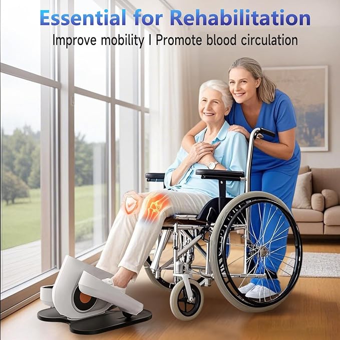 Under Desk Elliptical Machine, Electric Ellipse Leg Exerciser as Seen on Tv for Seniors with 10 Adjustable,Pedal Exerciser,Exercise Equipment for Home-Ruum Studio Home