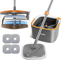 Mop and Bucket Set, Spin Mop with Separate Dirty Water System, Deep-Cleaning Mops for Floors, Versatile Mops for Walls-Ruum Studio Home