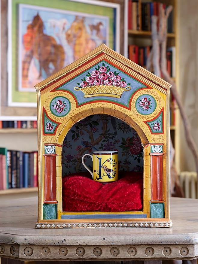 Spode Kit Kemp 12oz Mug in Fine China, K Initial - Custom Coffee Cup for Hot Beverages, Personalized Gift Idea for Her, Him, Friends, Coffee Lovers - Stylish Letter Mug for Daily Use, Dishwasher Safe-Ruum Studio Home