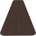 House, Home and More Indoor Outdoor Double-Ribbed Carpet Runner with Skid-Resistant Rubber Backing - Bittersweet Brown - 4 Feet x 40 Feet-Ruum Studio Home