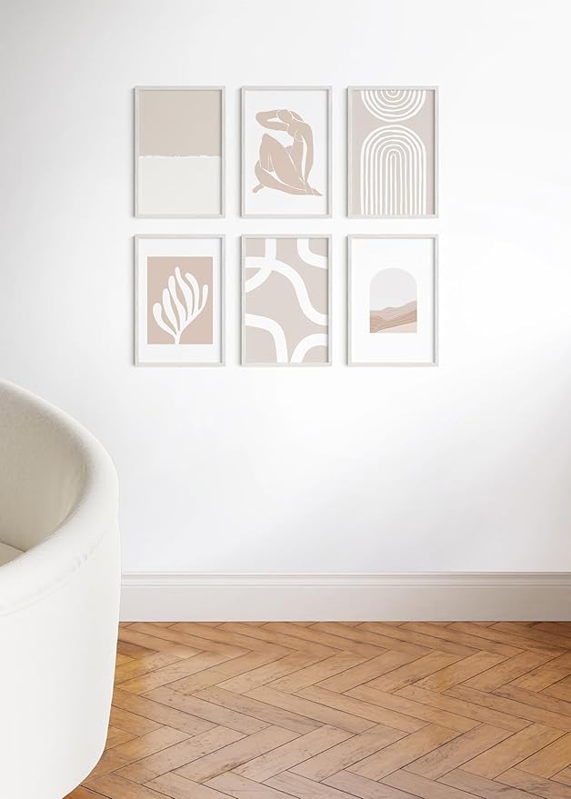 Haus and Hues 12x18 White Oak Wood Picture Frames Set of 25 - Premium Bulk Picture Frames 12x18 Bundle - Elegant Gallery Wall Frame Set for Posters, Art Display - Ideal for Wall Decor in Home & Office-Ruum Studio Home