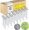 Landscape Fabric Pins, Thickened 8 Gauge Circle Top Landscape Pins, Not Easy to Bend 6 inch Galvanized Landscape Fabric Stakes, More Holding Power Than U-Shape Garden Staples (240)-Ruum Studio Home