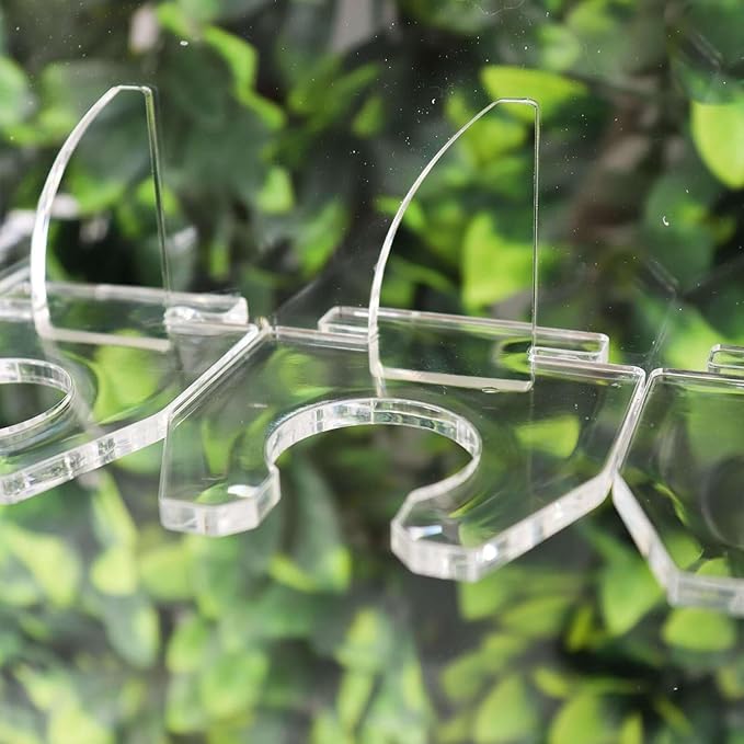 Tableclothsfactory 5ft Clear Acrylic 5-Tier Wine Glass Stemware Rack, Champagne Flute Holder Wall Stand-Ruum Studio Home