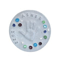 Large DIY Stepping Stone Kit, Handprint Stepping Stone, Mother's Day Gift, Footprint Stepping Stone (10 Inch)-Ruum Studio Home