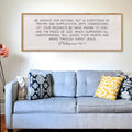 LuZhiQiang Be Anxious for Nothing Wall Decor 40"×15" Philippians 4:6-7 Bible Verse Sign Large Christian Scripture Wood Framed Hanging Decor (Wood)-Ruum Studio Home