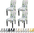 JQinHome Pattern Chair Covers for Dining Room Set of 4, High Stretch Removable Washable Parsons Chair Slipcover for Home Party Hotel Wedding Ceremony (Flowering Butterflies,4PCS)-Ruum Studio Home