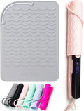 ANGENIL Silicone Heat Mat for Hair Tools - Flat Iron and Curling Iron Pad, Heat-Resistant Travel Case, 9" x 6.5"-Ruum Studio Home