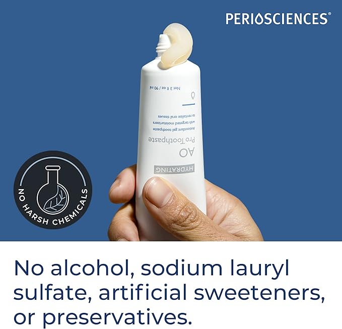 PerioSciences AO ProToothpaste Hydrating with Nano Hydroxyapatite 3 fl oz / 90ml - Pack of 2-Ruum Studio Home