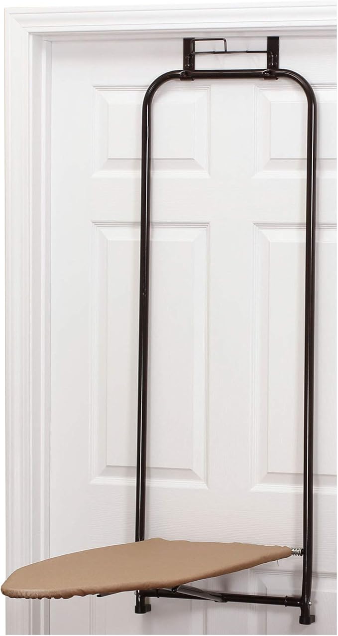 Household Essentials Over-The-Door Steeltop Ironing Board-Ruum Studio Home