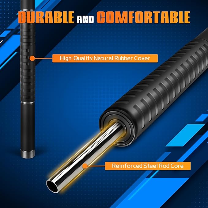 Muscle Roller Stick, Massage Roller for Muscle Deep Tissue Massage, Calf Roller for Myofascial Release, Therapy Roller Stick for Back, Legs, Arms, Waist, and Shoulders Full Body Use (Black)-Ruum Studio Home