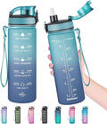 Enerbone Water Bottle, Leakproof BPA & Toxic Free, Motivational Water Bottle with Times to Drink and Straw, Fitness Sports Water Bottle with Strap for Office, Gym, Outdoor Sports-Ruum Studio Home
