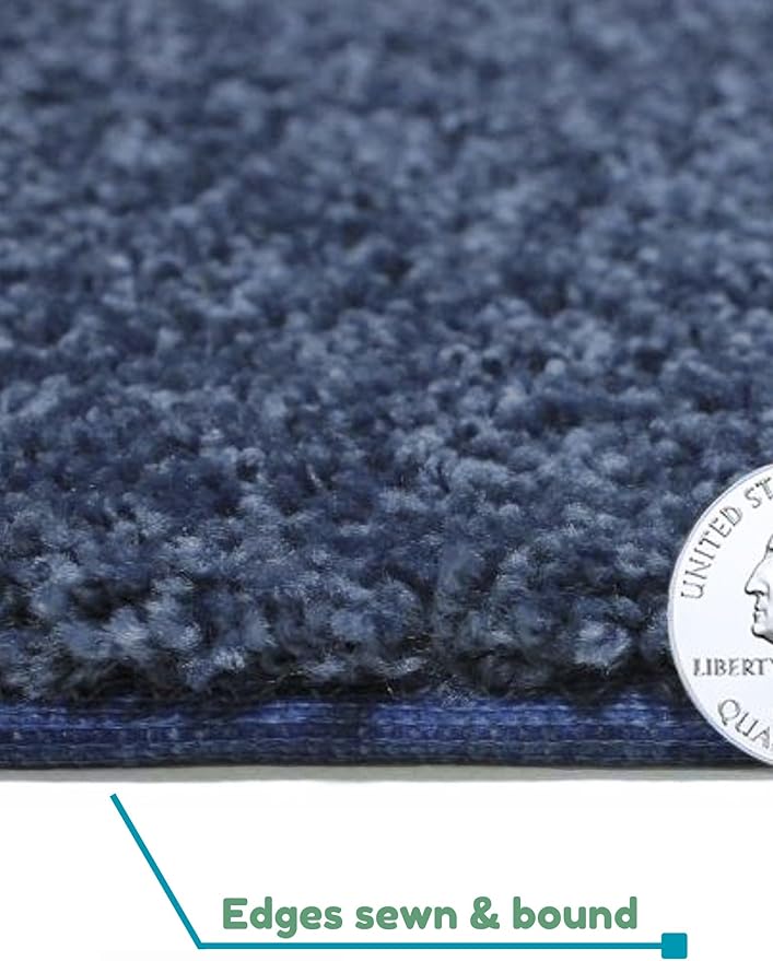 KOECKRITZ Soft and Colorful Kids Classroom Area Rugs (Passes Flammability Pill Test) Many Sizes and Bright Colors to Select from (7' x 9', Navy)-Ruum Studio Home