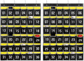 Loghot Classroom Accessories Closet Pocket Chart for Cell Phones Holder Wall Door Hanging Organizer (36 Pockets Black 2Pc)-Ruum Studio Home