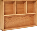 pandapark Wood Organizer Tray,Black Walnut,Desk & Drawer Storage Box (Cherry Master-4)-Ruum Studio Home