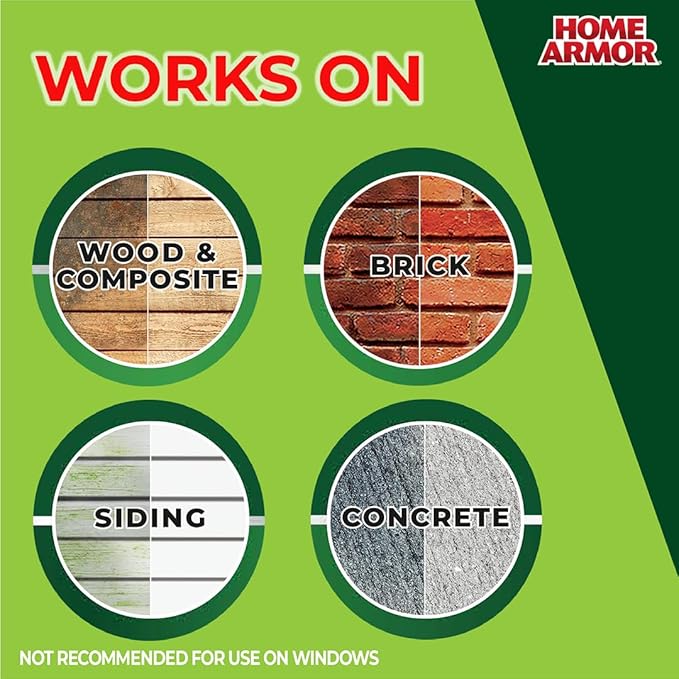 Home Armor Power Clean Wand, Outdoor Cleaning System, Blasts Away Stains from Mold, Mildew, Algae, Dirt and Grime for Visible Results in Seconds, No Scrubbing Required, Reusable-Ruum Studio Home