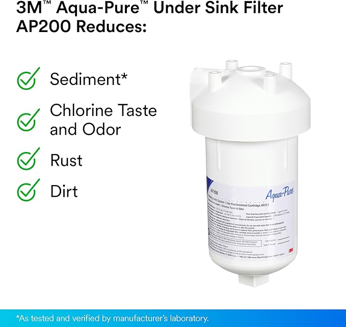 3M Aqua-Pure Under Sink Water Filter System AP200, Full Flow-Ruum Studio Home