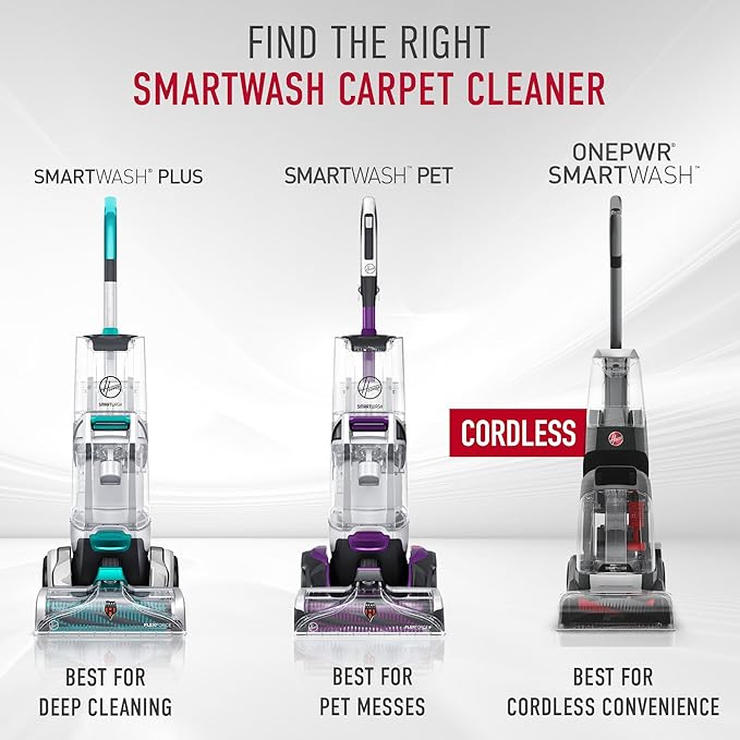 Hoover SmartWash Pet Automatic Carpet Cleaner Machine with Spot Chaser Wand, Deep Cleaning Carpet Shampooer Machine, Pair with a Hoover Carpet Cleaner Solution for a Bright, Refreshed Home-Ruum Studio Home
