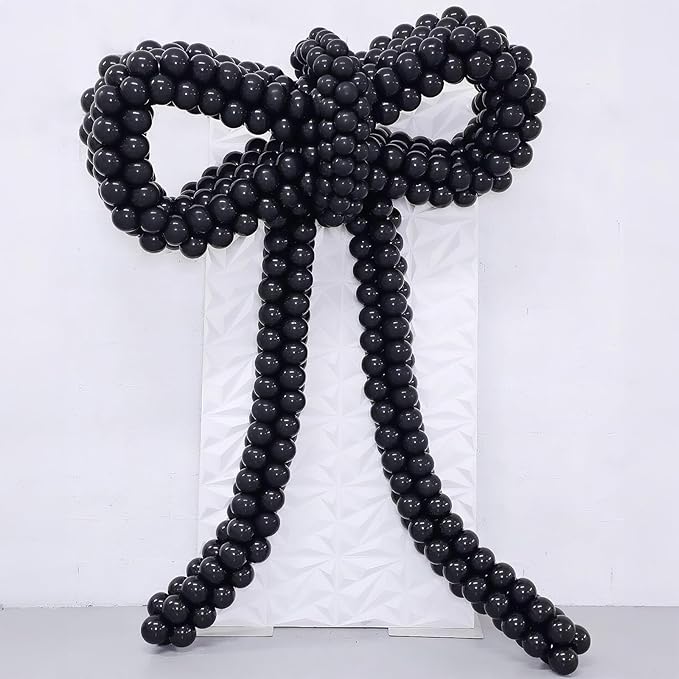 Black Quick Link Balloons, 100PCS Linking Balloons for Make Balloon Wall Balloon Arch Balloon Chains, Linkable Balloons for Wedding Birthday Baby Shower Engagement Graduation Party Decorations (6inch)-Ruum Studio Home