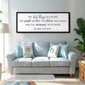 The Best Things in Life Framed Wall Art, 32''×12'' Rustic The Best Things in Life Sign for God Jesus Christ Prayer, Horizontal Holy Inspirational Family Home Decor-Ruum Studio Home