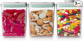 Pop Containers with Lids - Stackable Airtight Food Storage, Kitchen Pantry Storage Containers for Snacks Candy Salt Herbs Spices BPA-Free (1200ML*3)-Ruum Studio Home