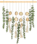 Artificial Eucalyptus Wall Decor Fake Greenery Leaves Stems Home Decor Wall Hanging Plants Boho Rustic Farmhouse Decor for Bedroom Kitchen Dining Room Livingroom Bathroom Livingroom (Small)-Ruum Studio Home