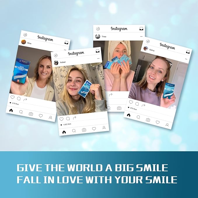 Teeth Whitening Strip 22 Treatments - Whitening Strips for Sensitive People, Fast Remove Smoking, Coffee, Wine Stains, Teeth Brightening Kit Pack of 44 Non-Slip Strips-Ruum Studio Home