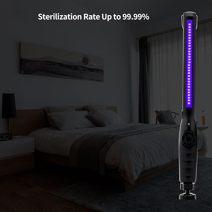 UV Light Sanitizer – Portable UV Light Wand – Rechargeable Handheld Device for Reducing Bacteria and Viruses, Lightweight and Easy to Use-Ruum Studio Home