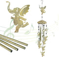 Elephants Wind Chimes for Outside,42" Metal Wind Chinme Indoor/Ourdoor Garden Yard Decoration Patio Home Porch Decor,Unique Windchimes Memorial/House Warming/Birthday Gifts,Elephant Gifts for Women-Ruum Studio Home