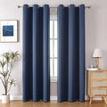ChrisDowa Blackout Curtains 72 inches Long for Bedroom - 2 Panels Set Grommet Thermal Insulated Room Darkening Curtains for Living Room (Stone Blue, 42 x 72 Inch)-Ruum Studio Home