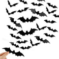 DIYASY Bats Wall Decor, 120 Pcs 3D Bat Halloween Decoration Stickers for Home Decor 4 Size Waterproof Black Spooky Bats for Room Decals-Ruum Studio Home