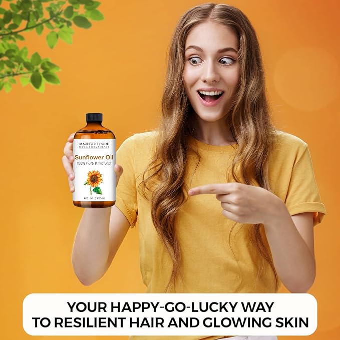 Majestic Pure Sunflower Essential Oil with Glass Dropper - Huge 4 Fl Oz - 100% Pure and Natural Black Pepper Oil - Premium Grade Essential Oils for Diffuser, Aromatherapy, Soap and Candle Making-Ruum Studio Home