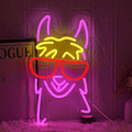 Llama With Red Glasses Neon Sign for Wall Decor Llama Neon Light Cool Animal Neon Light Sign Dimmable USB Powered Colorful LED Neon Sign for Bedroom Zoo Home Bar Pub Animal Lover Restaurant-Ruum Studio Home